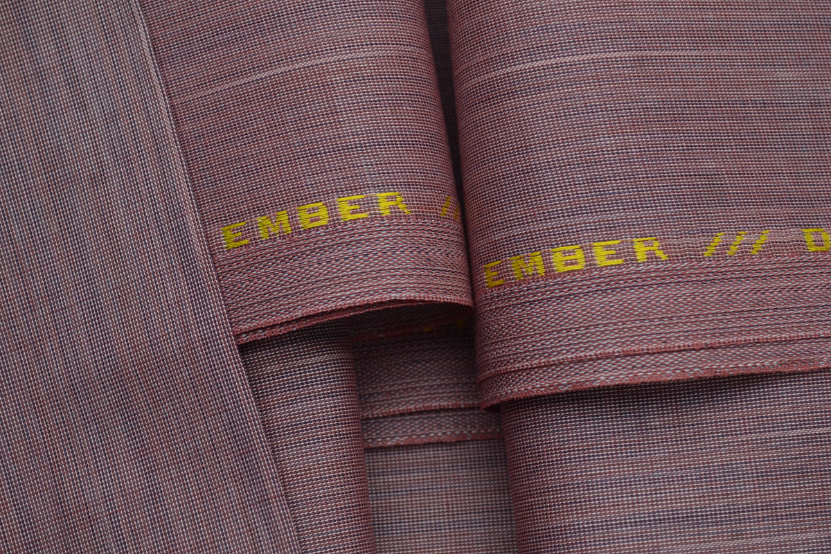 100% COTTON YARN DYED - EMBER